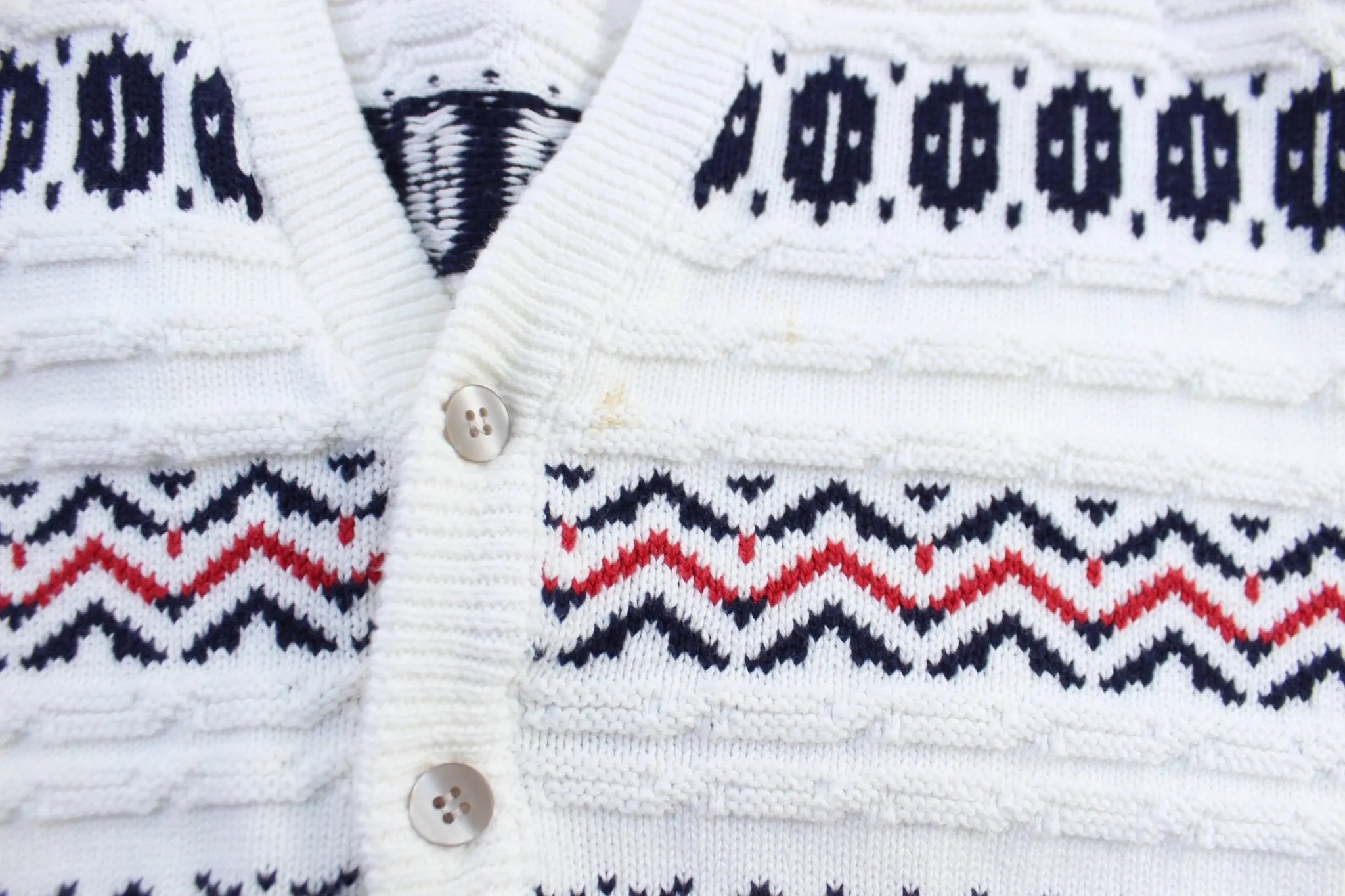 90's Lacoste Knitted Patterned Sweater Vest