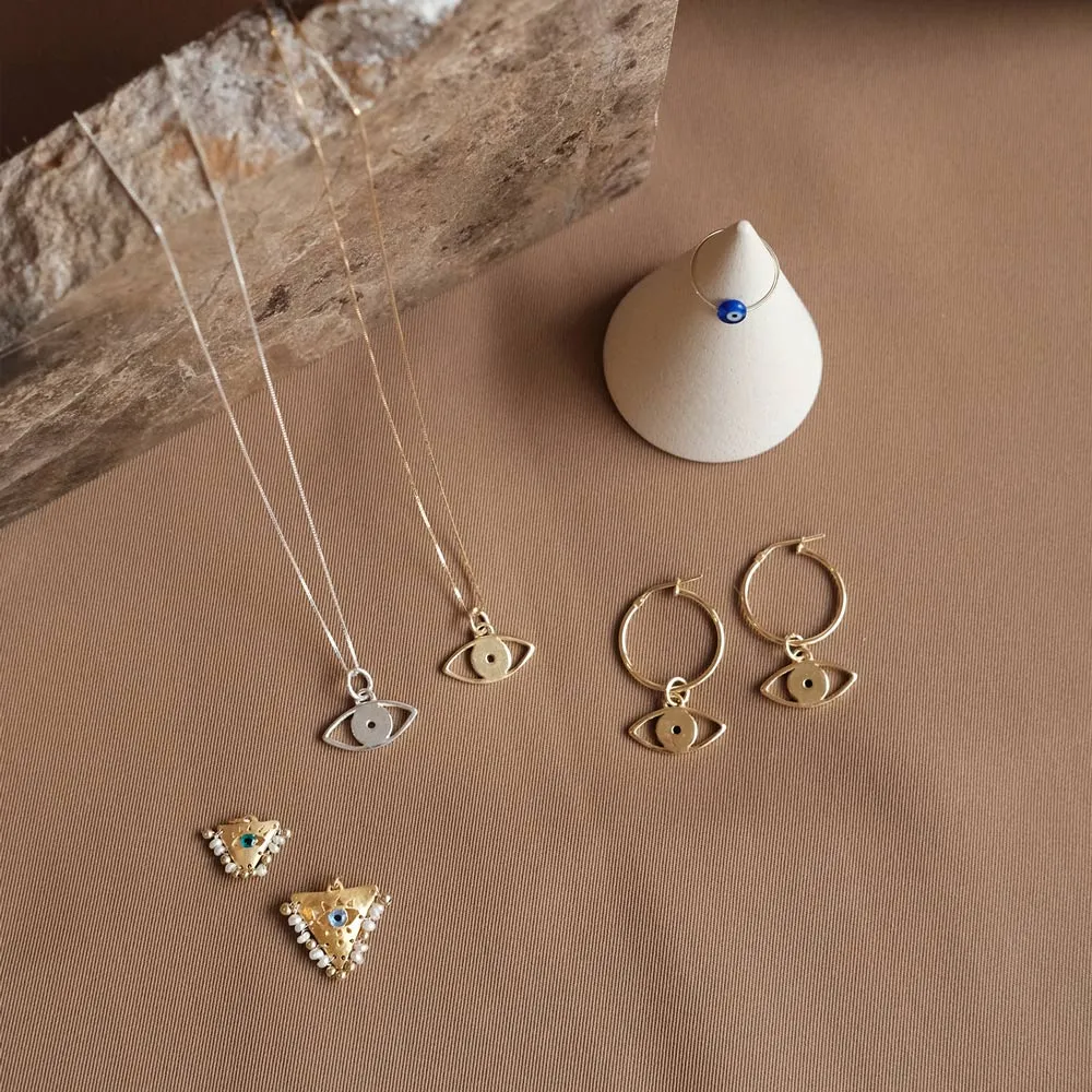 AMAYA White Pearl Eye Pendant - Baby