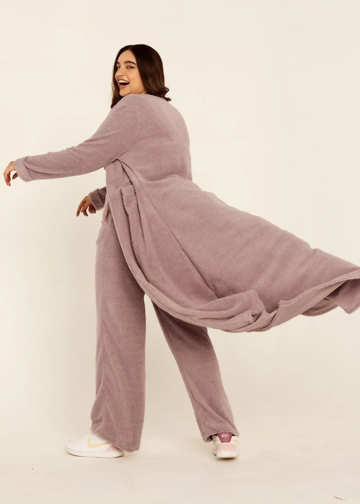 Betty Teddy Long Cardigan