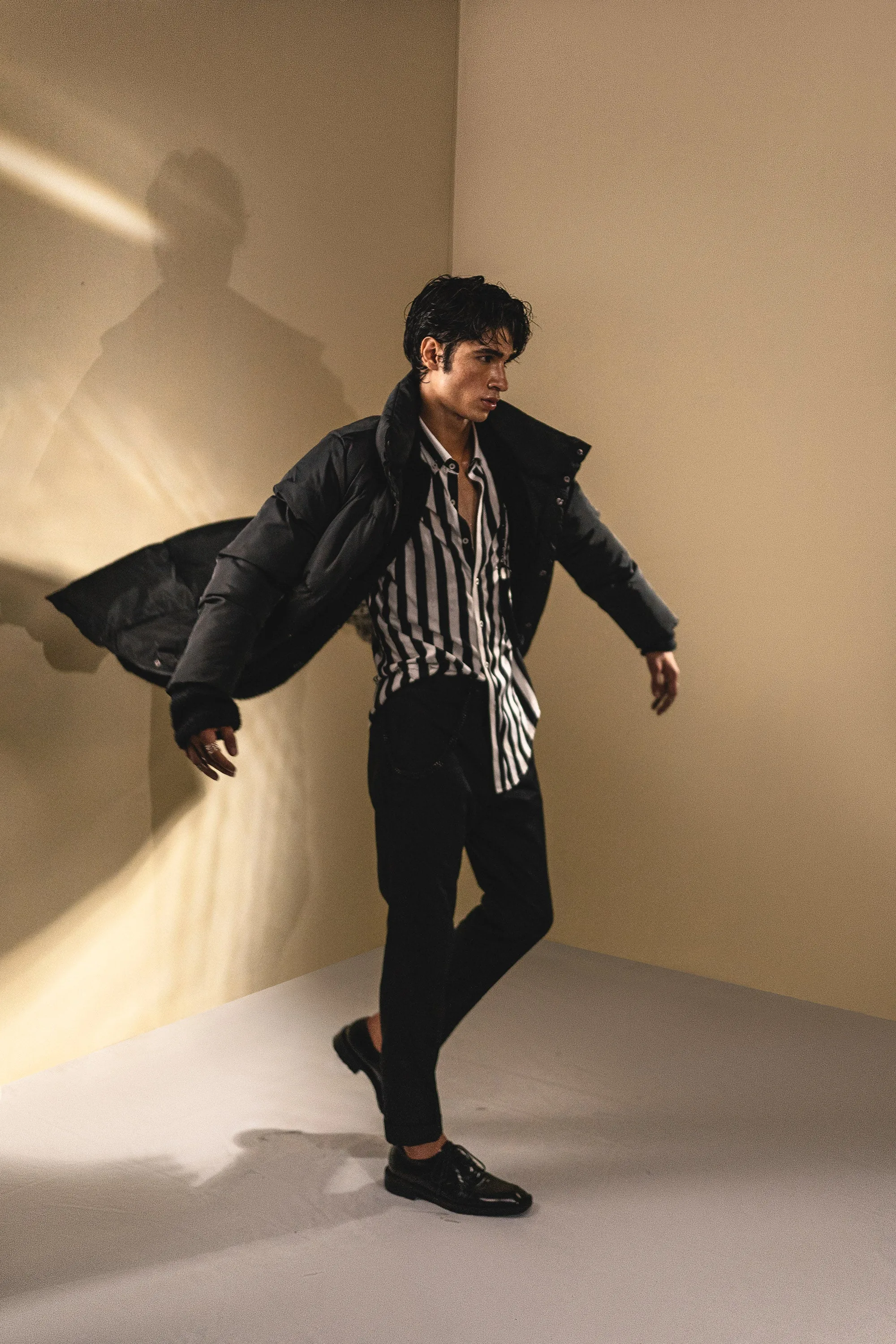 Black Parka Long Coat