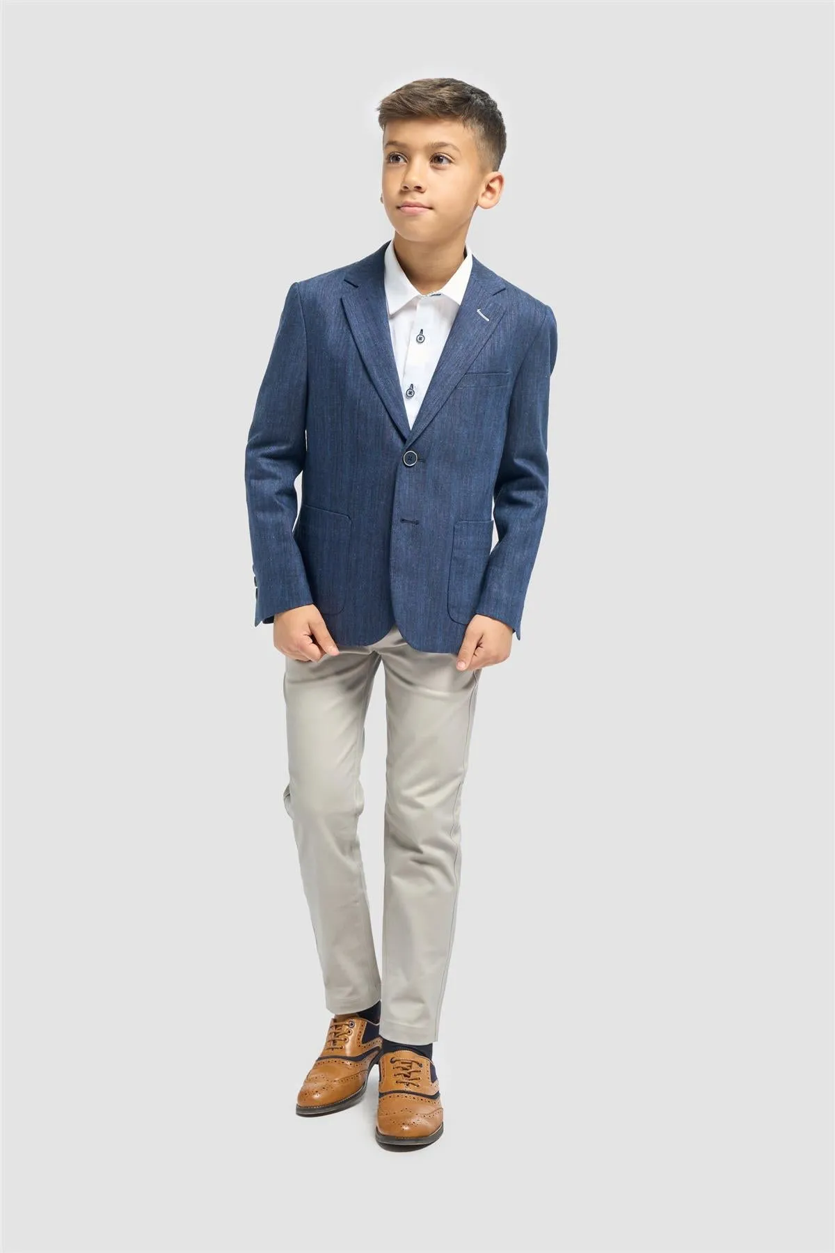 Boys Luigi Navy Blazer