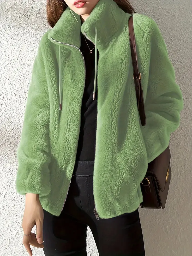Brit & Boho™ I Sofia Drawstring Teddy Coat