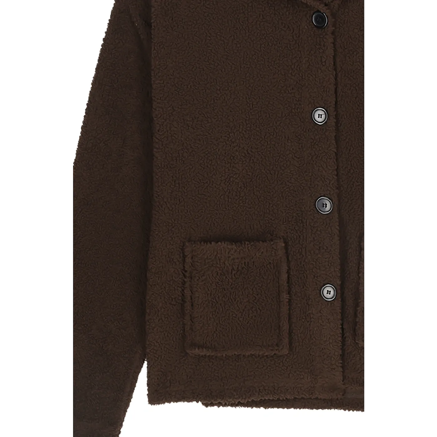 Brown Teddy Coat Jacket