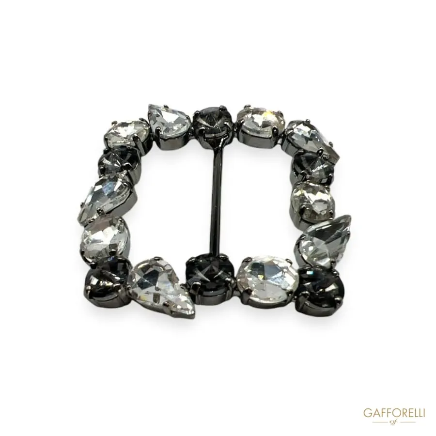 Buckle with Rhinestones A242 - Gafforelli Srl