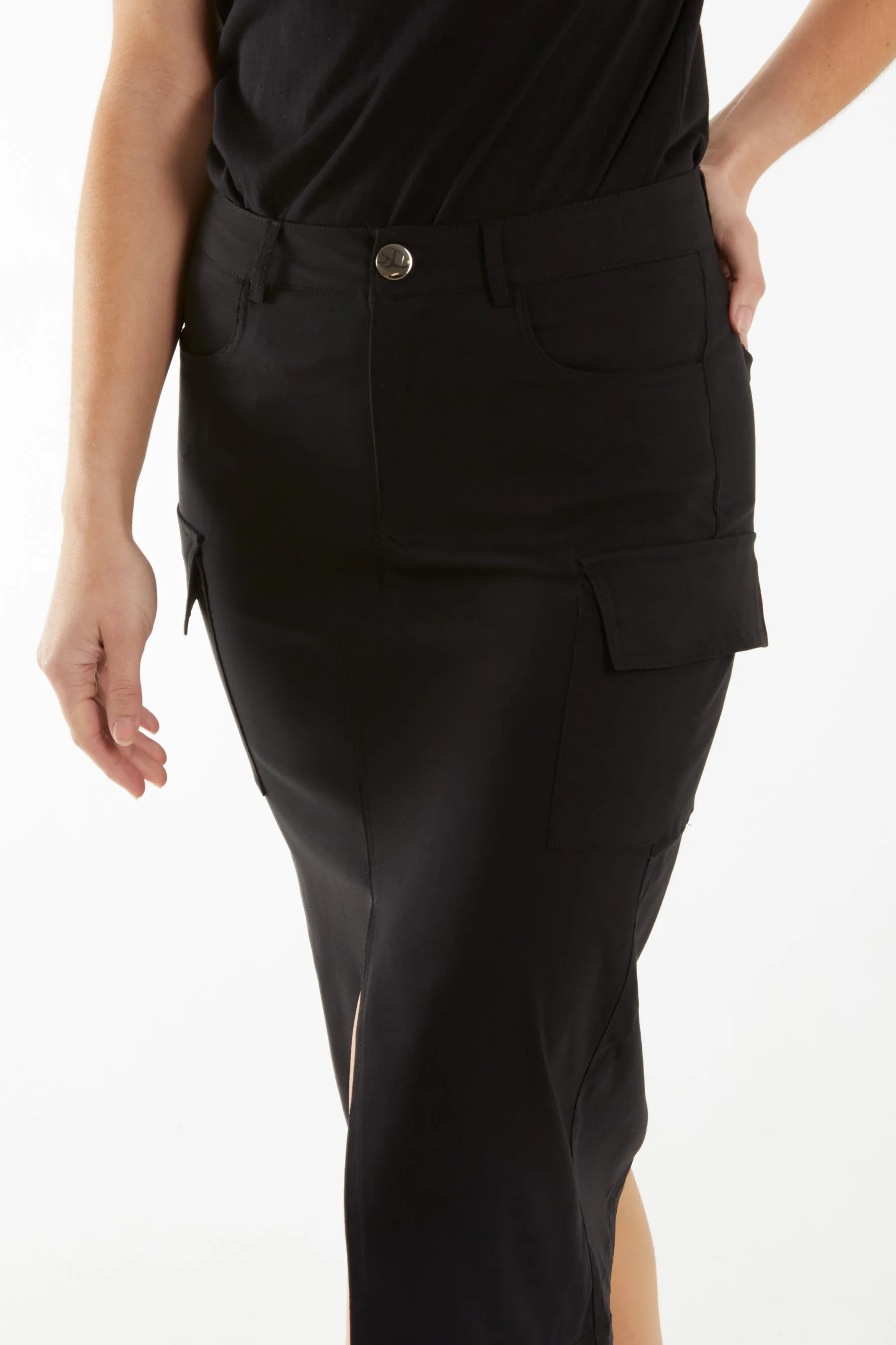 Four Pocket Midi Skirt