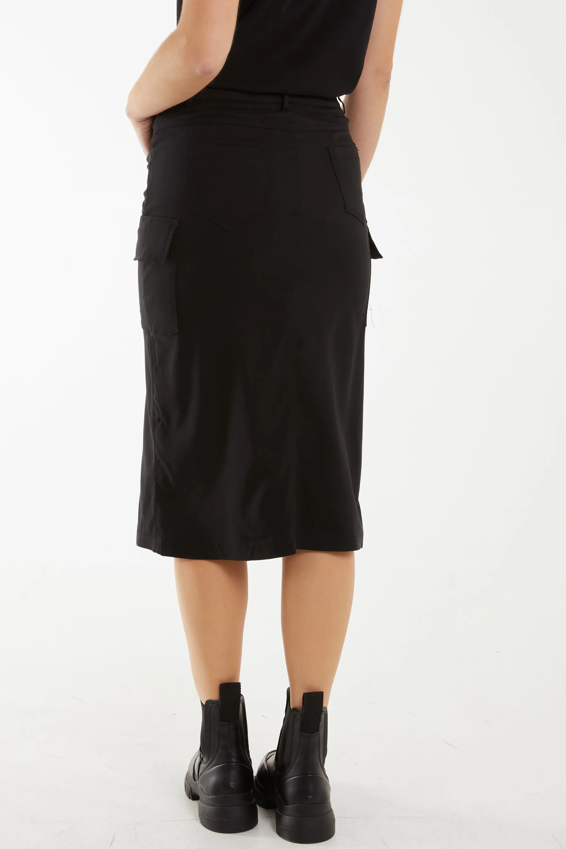Four Pocket Midi Skirt
