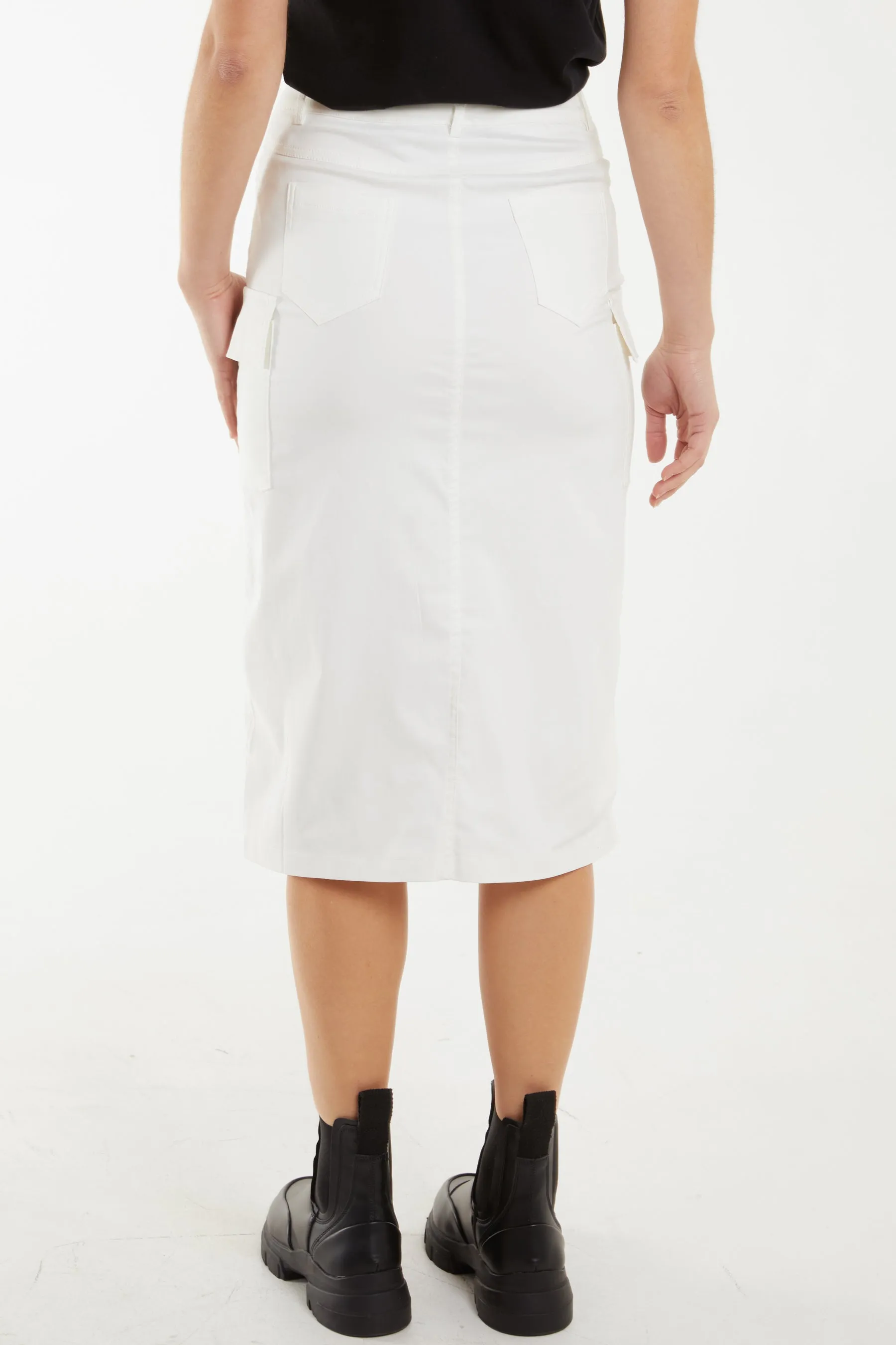 Four Pocket Midi Skirt