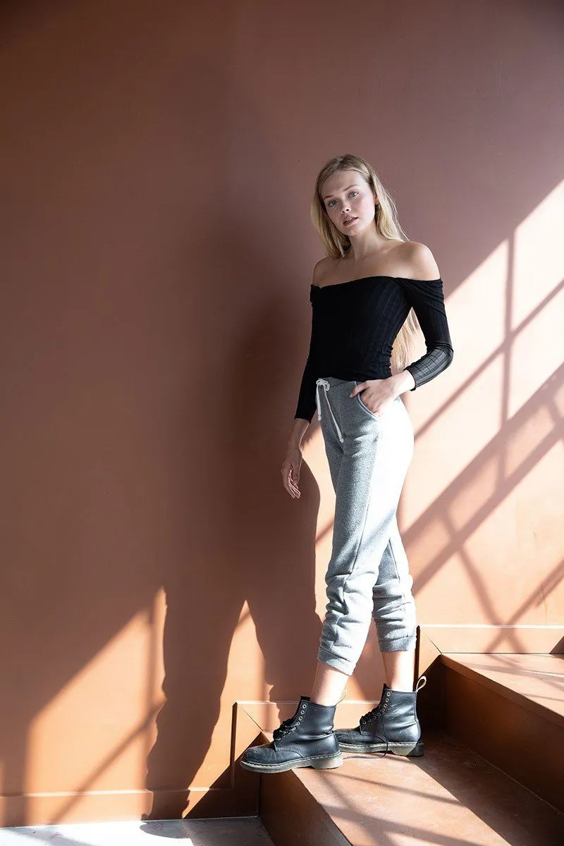 Heather Grey Ski Joggers