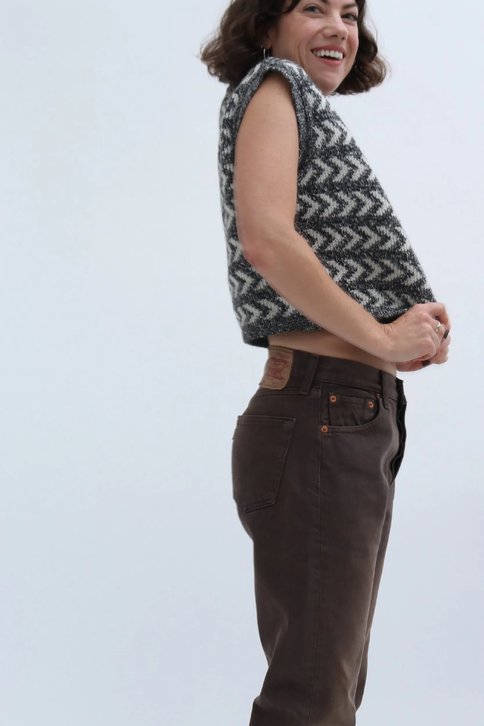 ITALIAN VINTAGE KNITTED SWEATER VEST
