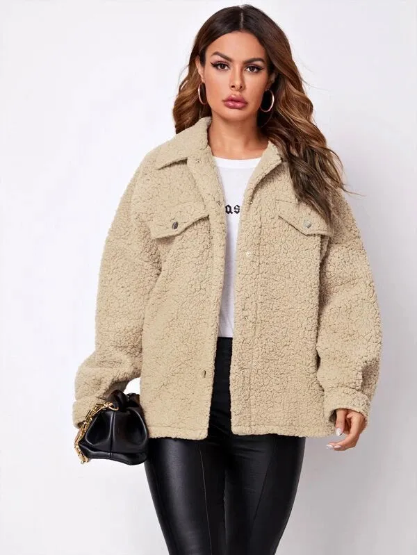 Kina Teddy Jas - Zachte Warmte en Stijl voor Koude Dagen