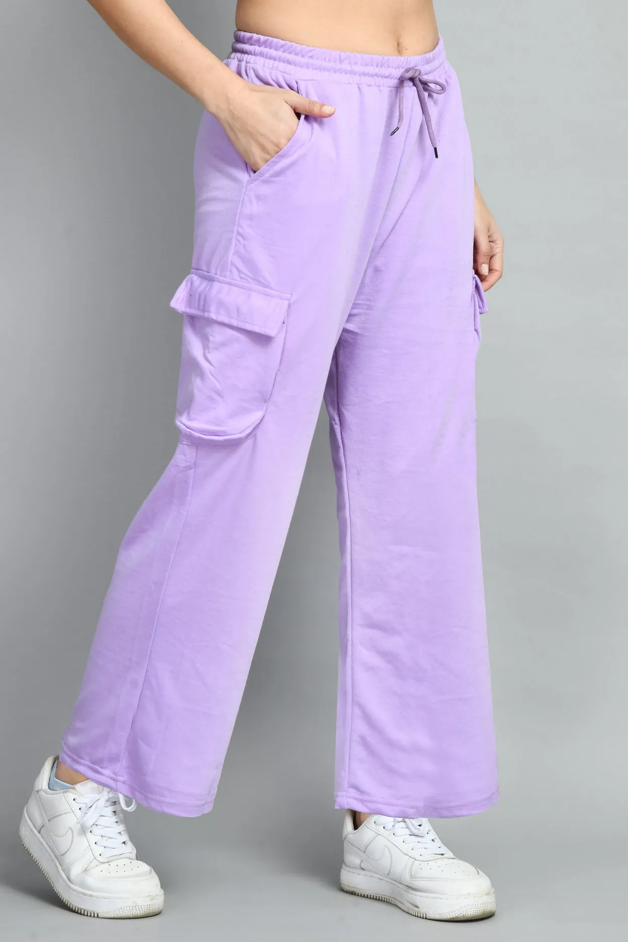Lavender Wide Leg Joggers
