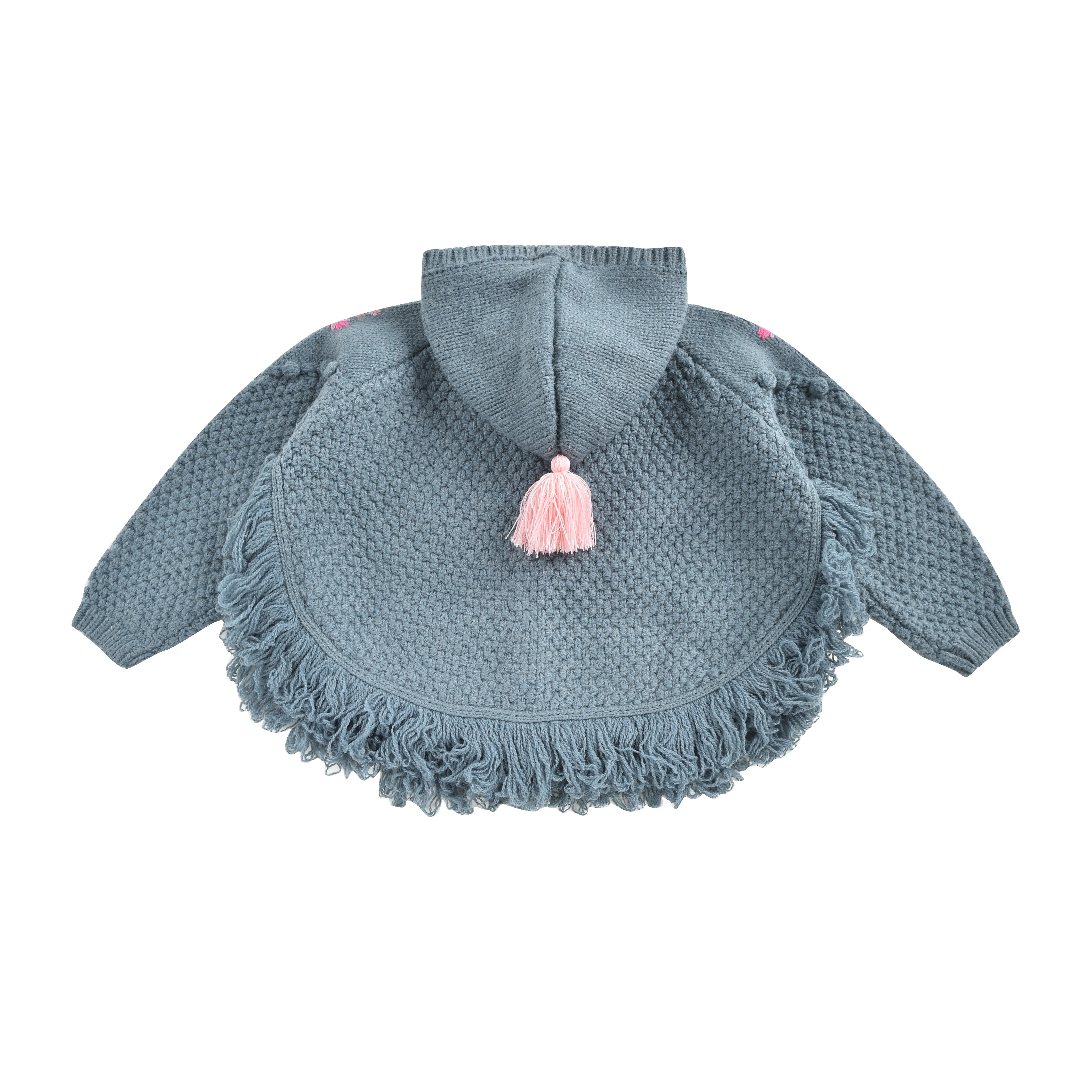 Louise Misha Clara Cape Cardigan - Stone Blue
