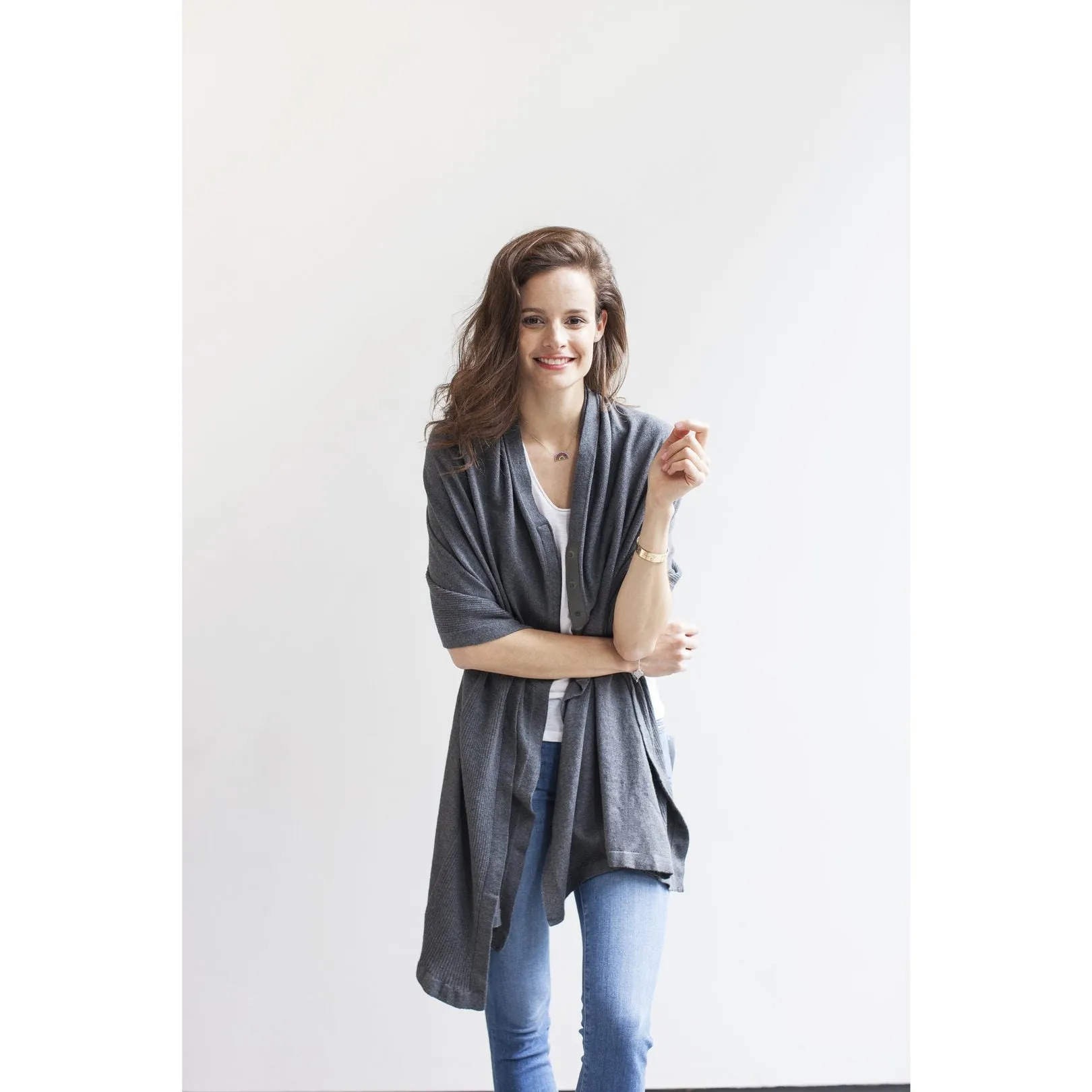 Mother's Cocoon Nursing Scarf/Shawl - Charcoal by Storksak