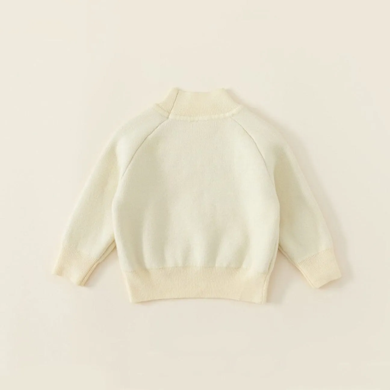 Nidali Solid Color Half Turtleneck Winter Plush Sweater