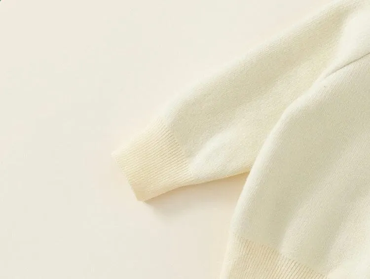 Nidali Solid Color Half Turtleneck Winter Plush Sweater