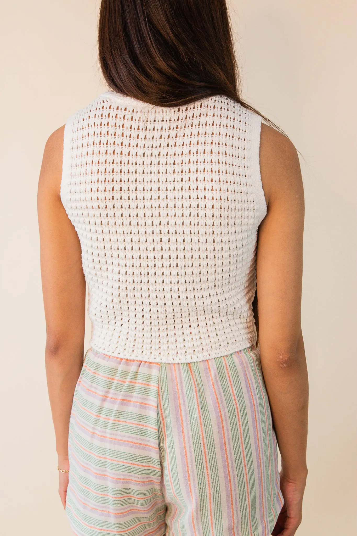 Nova Button Front Sweater Vest