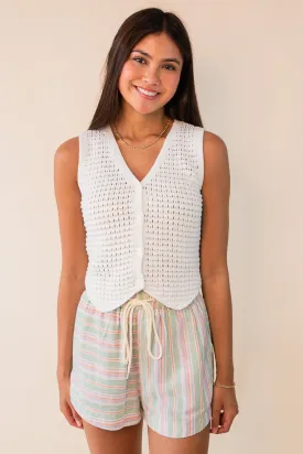 Nova Button Front Sweater Vest