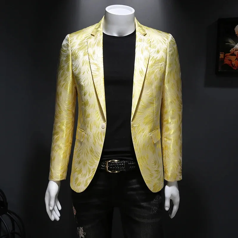 Plus Size M-6XL Men Fashion Blazer