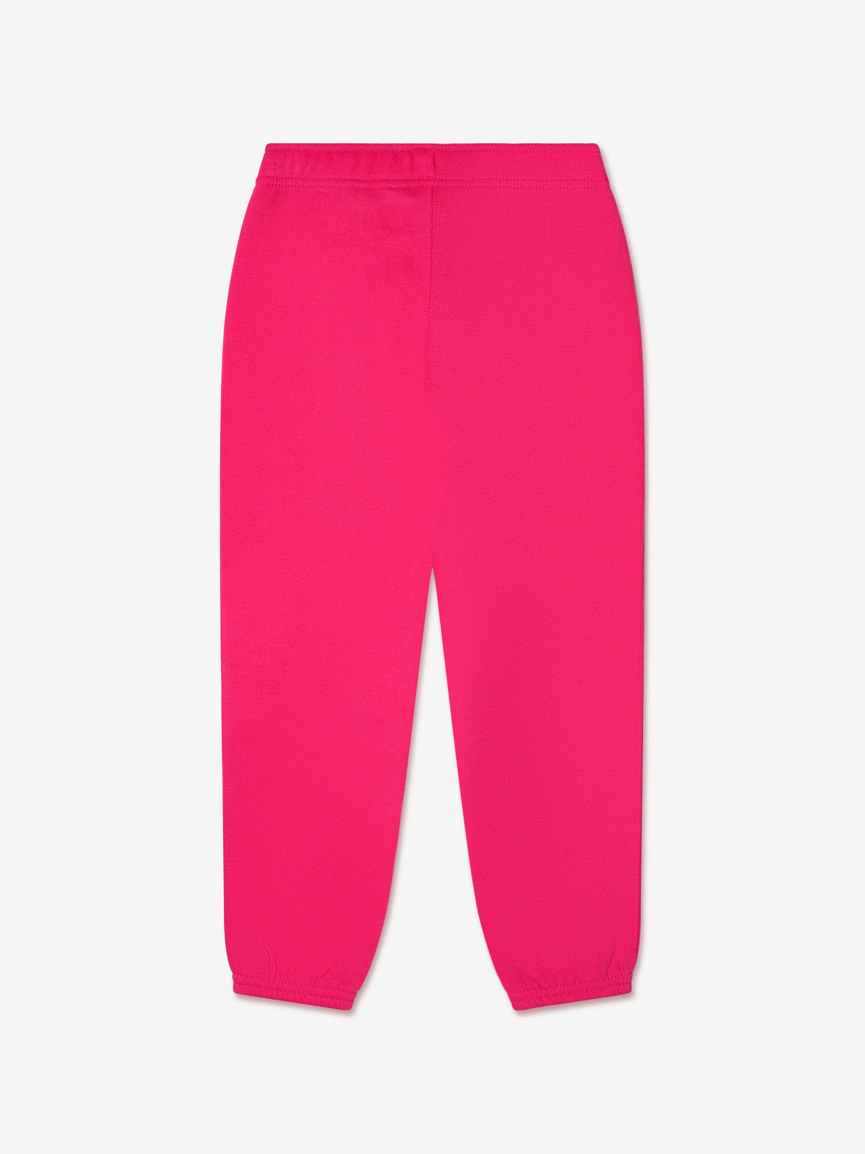 Ralph Lauren Girls Logo Joggers in Pink