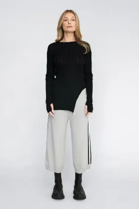 Rounded Veneer Tunic / Black