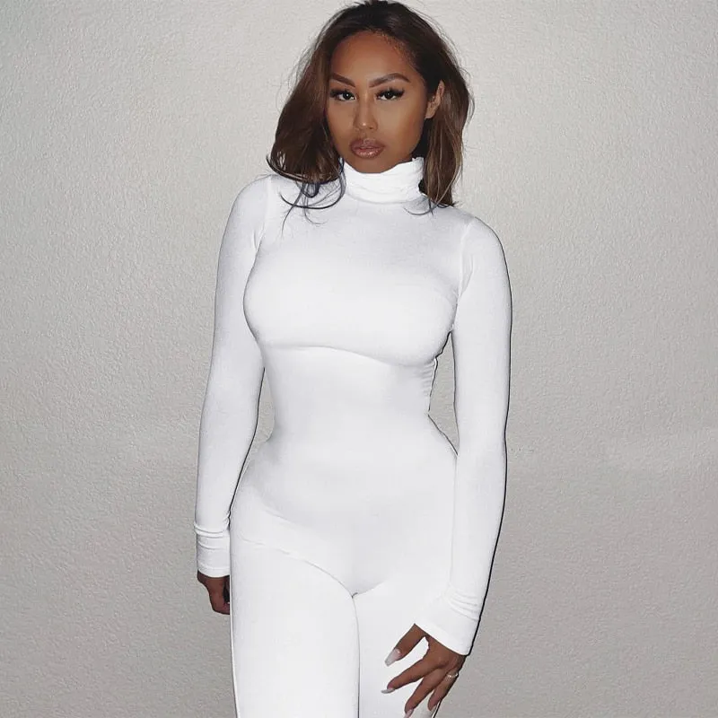Skinny Turtleneck Bodycon Jumpsuit