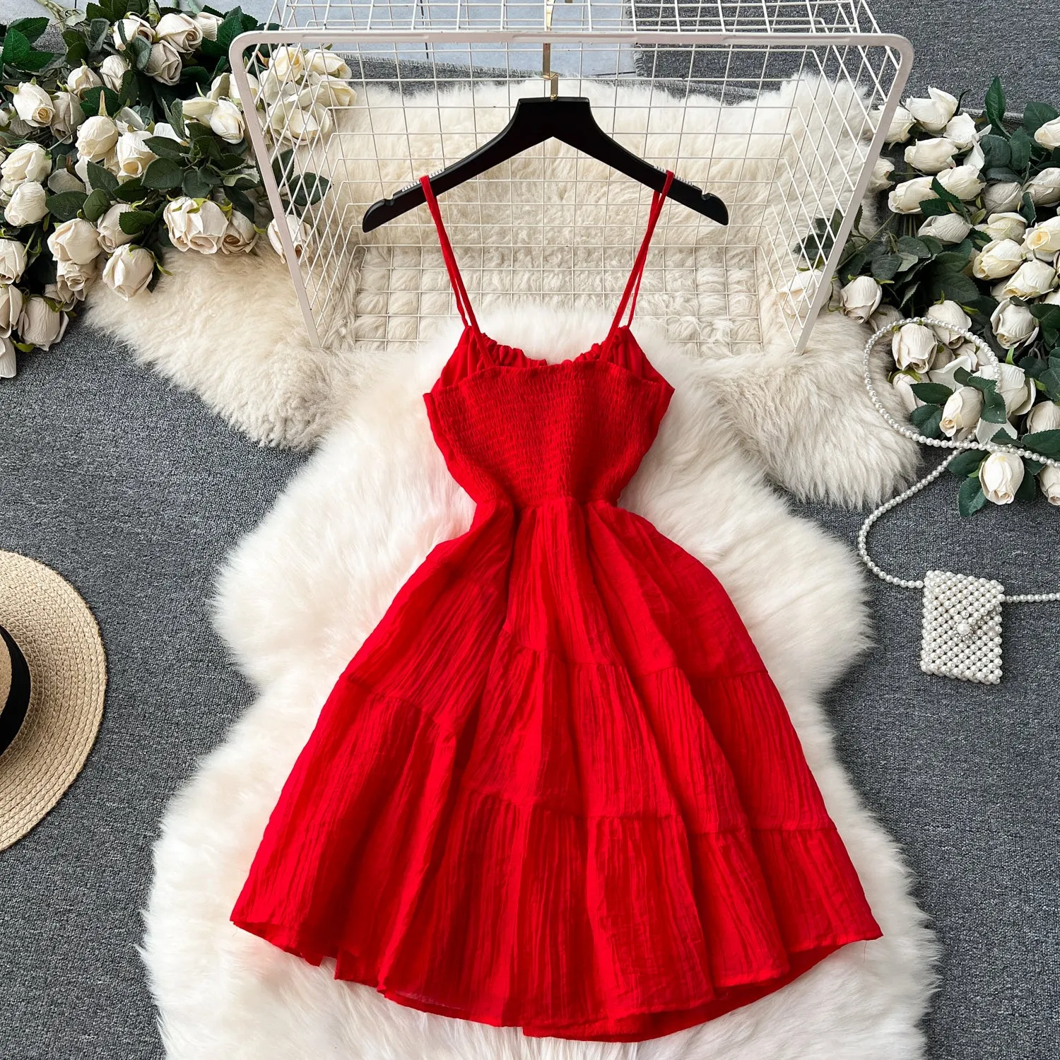 Sweetie Bow-tie Elastic Slip Dress