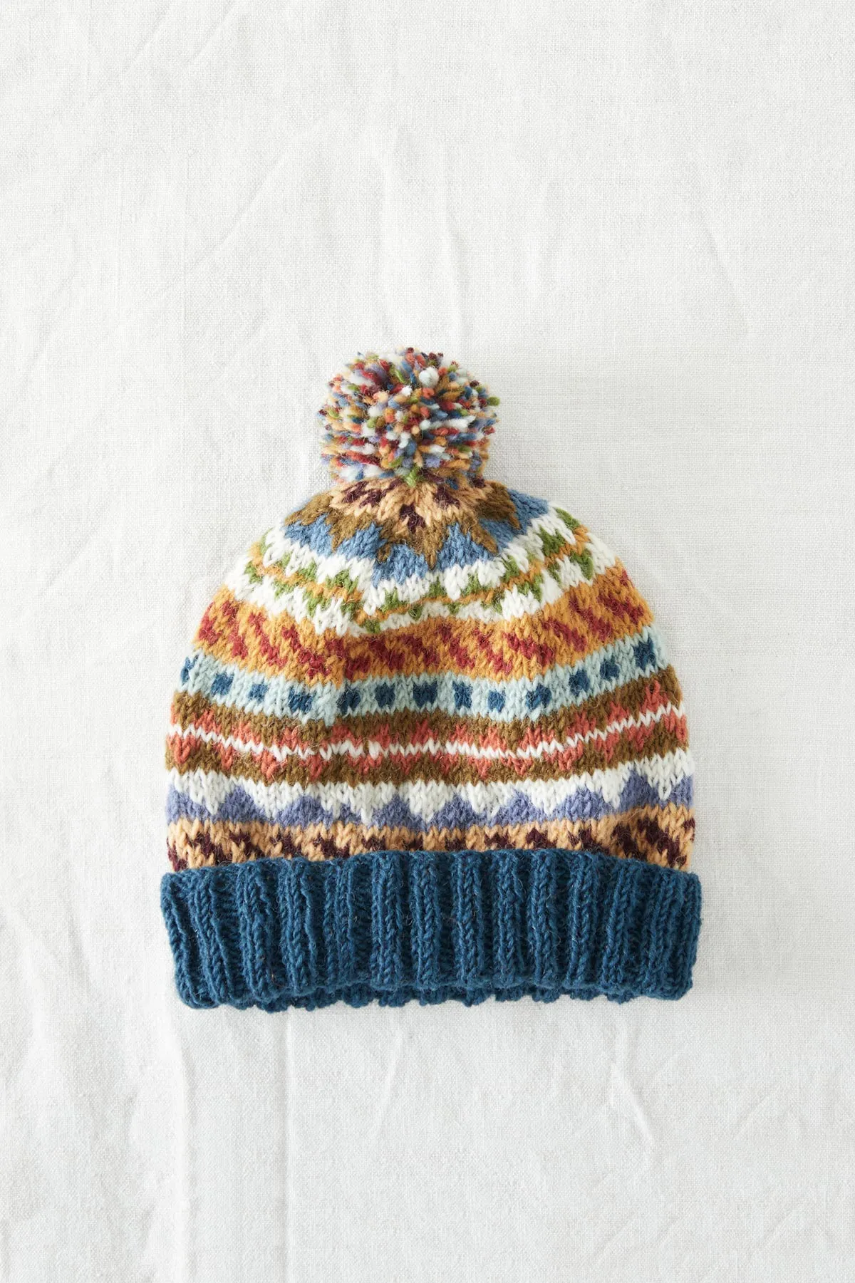 Tavar Eco Knit Nordic Unisex Bobble Hat Waste Wool