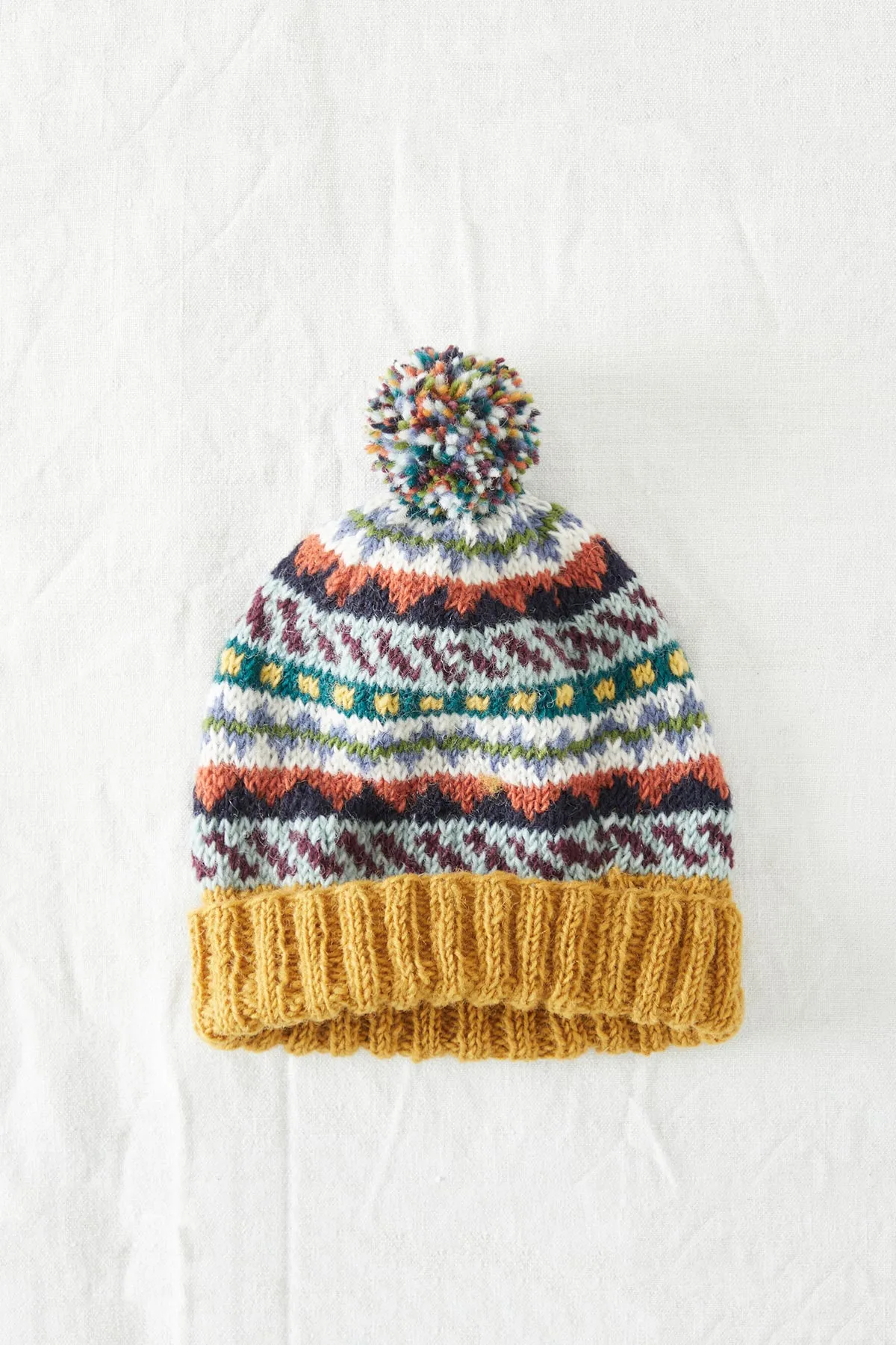 Tavar Eco Knit Nordic Unisex Bobble Hat Waste Wool