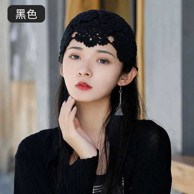 Warm Winter Knit Beanie Hats Thin Hollow Handmade Women for Hat Knitting Woven Summer Toe Cap Unisex