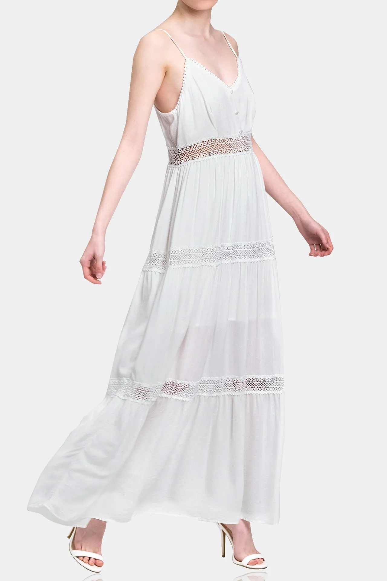 White Cotton Maxi Dresses